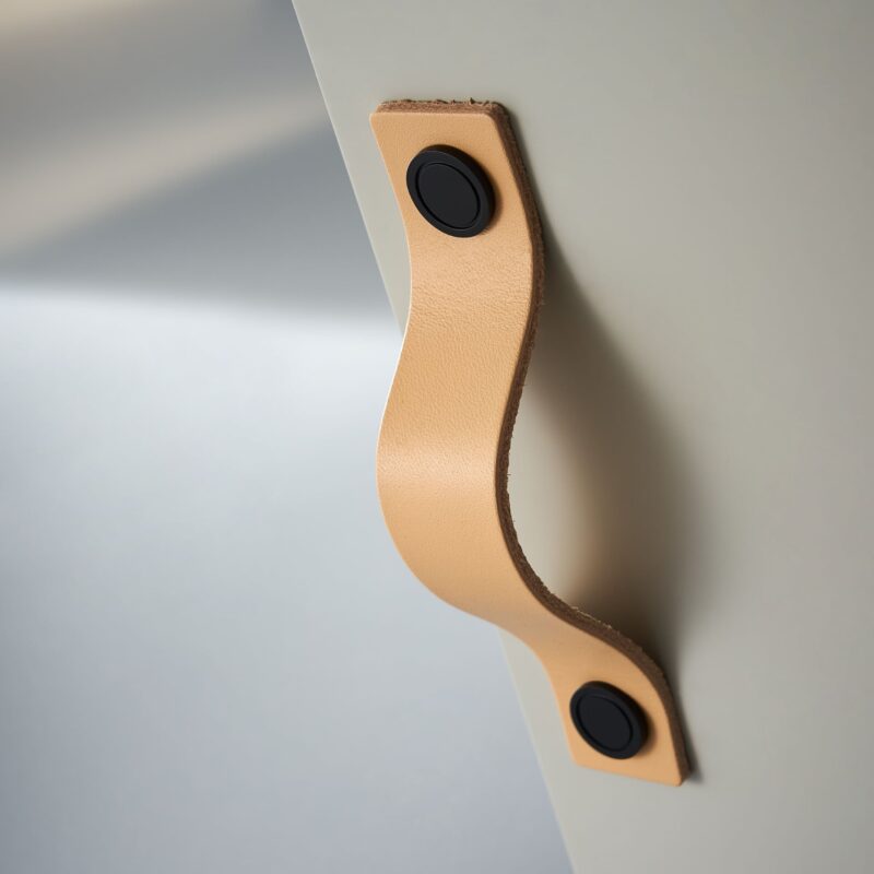 Tiradores de cuero y latón DIVES