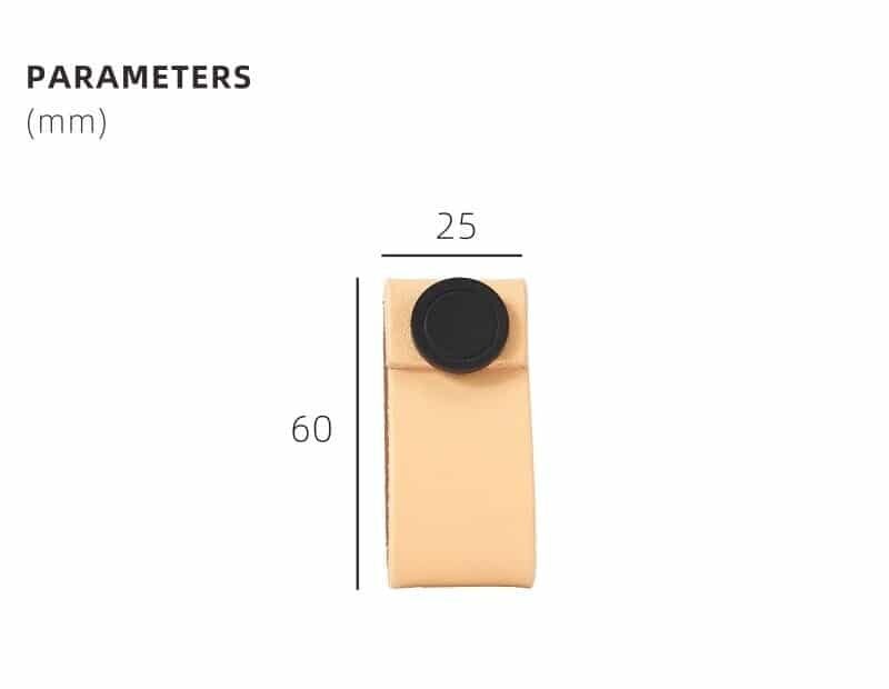 Tiradores de cuero y latón DIVES