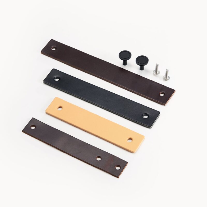 Tiradores de cuero y latón DIVES