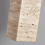 ETRA Lampe suspendue en pierre et noyer