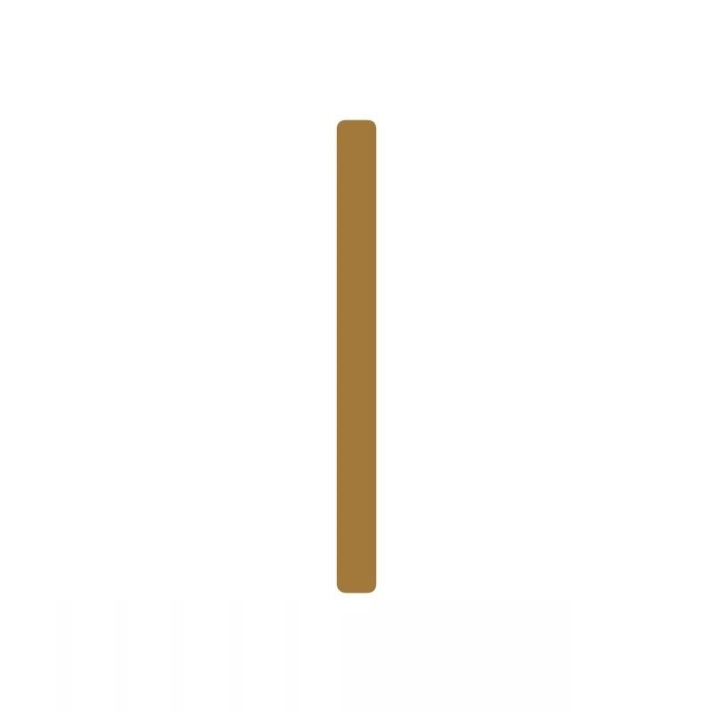 EZRA-Zeichen in gehämmertem antikem Messing