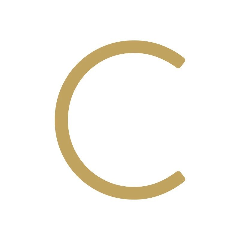 EZRA-Zeichen aus gehämmertem Satin-Messing