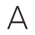 Caratteri EZRA in nero opaco