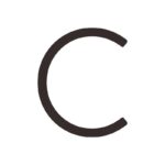 Caratteri EZRA in nero opaco