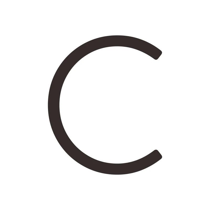 Caratteri EZRA in nero opaco 9 Caratteri EZRA in nero opaco