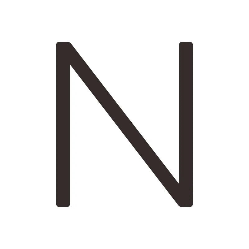 Caratteri EZRA in nero opaco 20 Caratteri EZRA in nero opaco