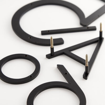 EZRA Numbers in Matte Black - meraki.