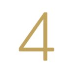 EZRA-cijfers in satijnmessing