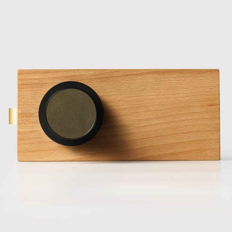 FERN Massief messing en lederen deurknop – Mat zwart 17 FERN Massief messing en lederen deurknop – Mat zwart