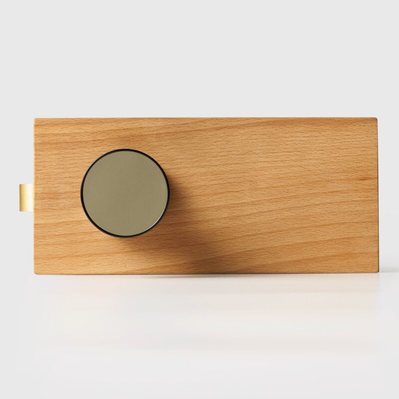 FERN Massief messing en lederen deurknop – Mat zwart 10 FERN Massief messing en lederen deurknop – Mat zwart