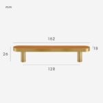 FERN Manija de latón macizo y cuero