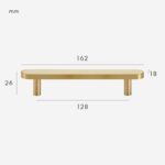 FERN Manija de latón macizo y cuero