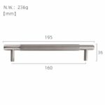 GOTHAM Poignées en laiton massif