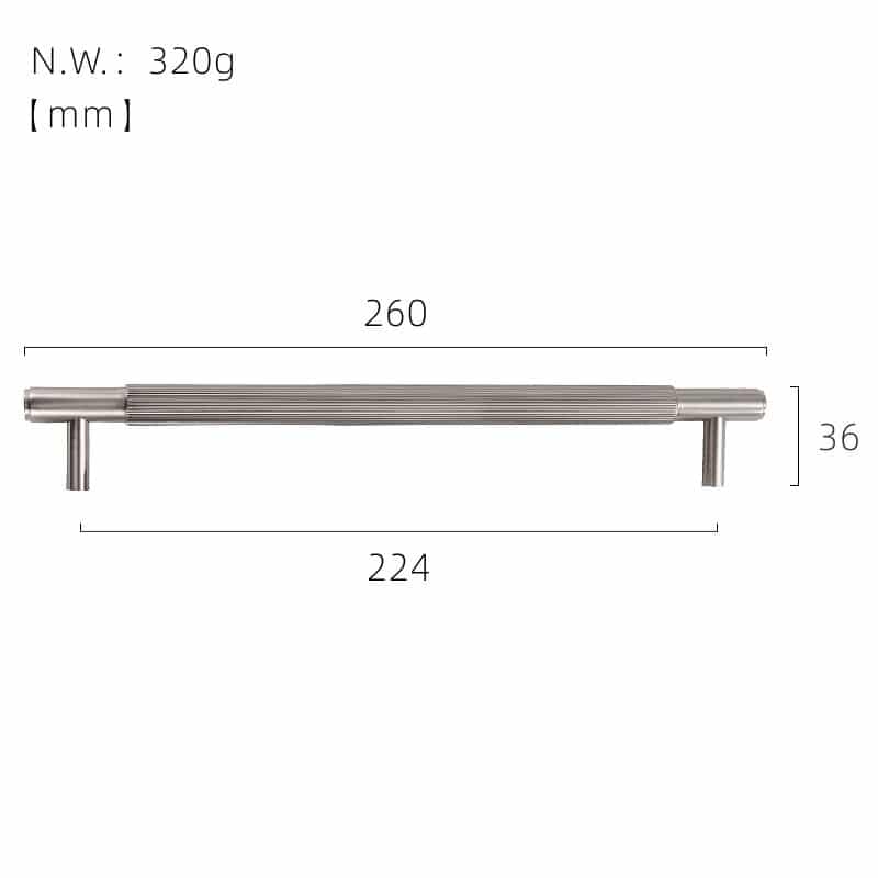 GOTHAM Poignées en laiton massif