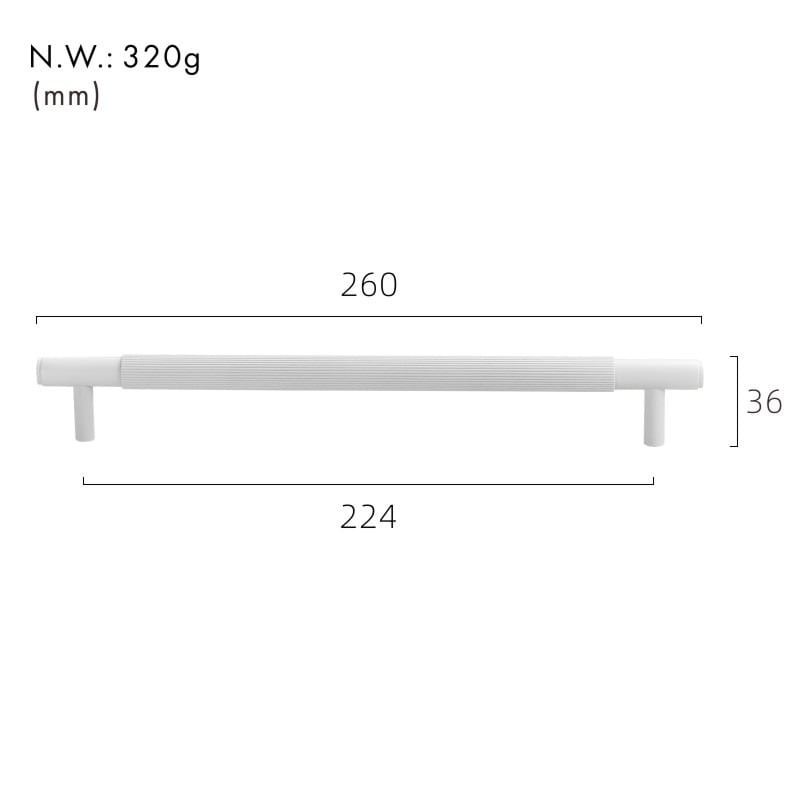 GOTHAM Poignées en laiton massif
