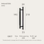 GOTHAM Massief messing handgrepen met plaat