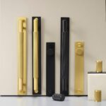 GOTHAM Massief messing handgrepen met plaat