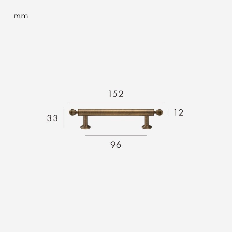 GREPP massief messing handvat