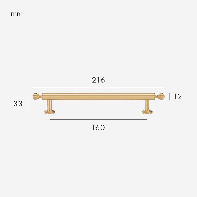 GREPP massief messing handvat