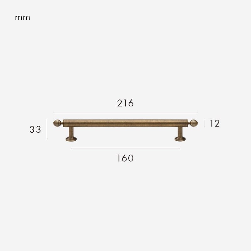 GREPP massief messing handvat
