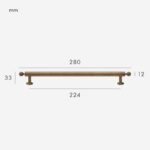 GREPP massief messing handvat