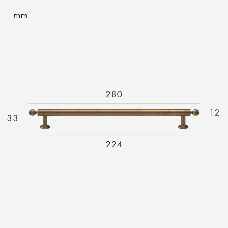 GREPP massief messing handvat