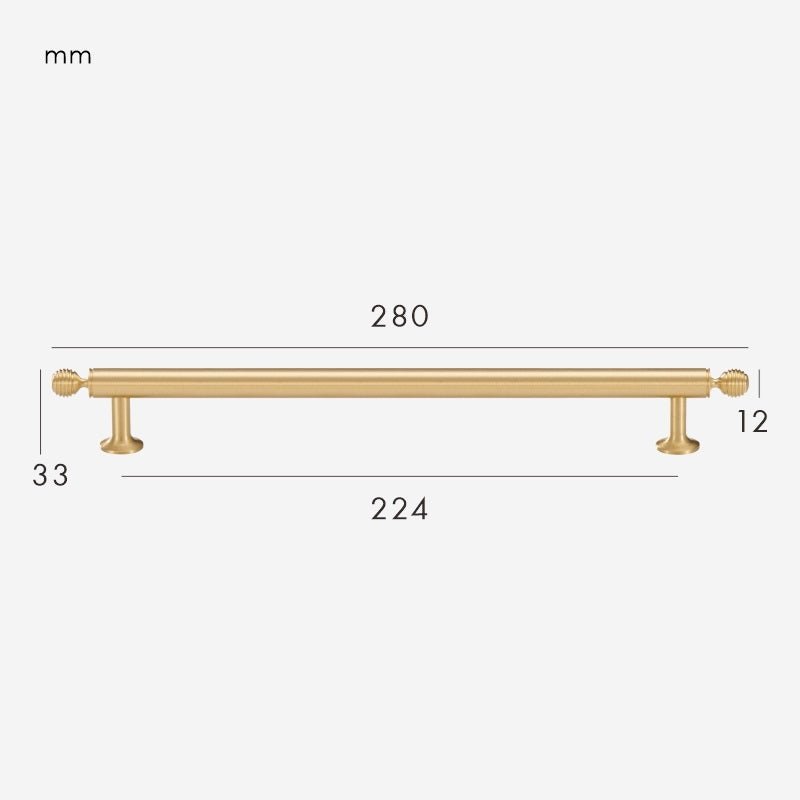 GREPP massief messing handvat