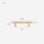 GREPP massief messing handvat