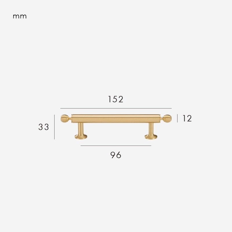 GREPP massief messing handvat