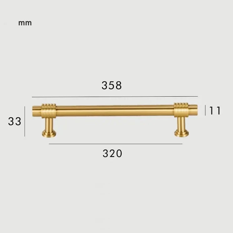 GROVE Massiv-Messing-Griff