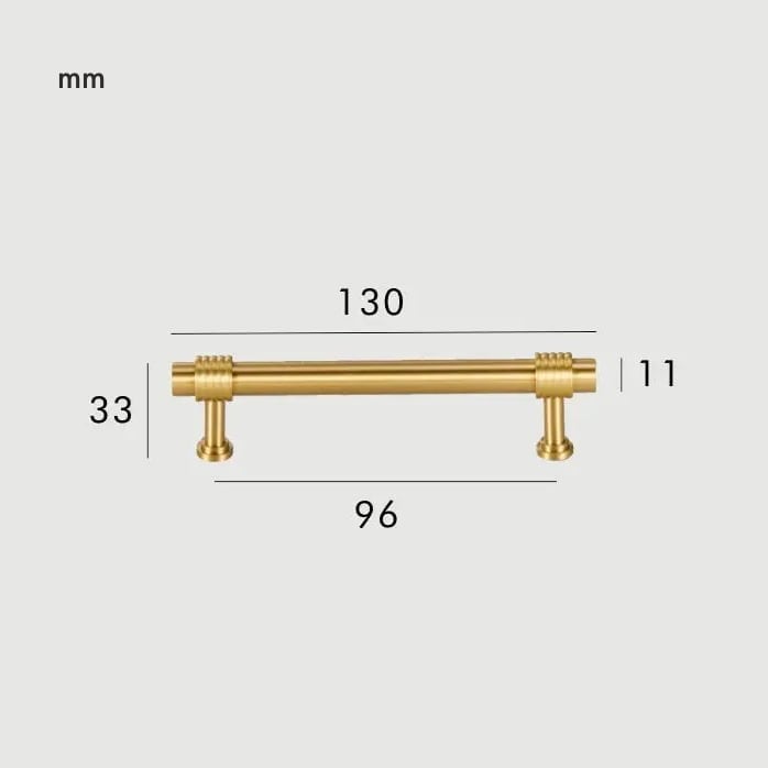 GROVE Massiv-Messing-Griff