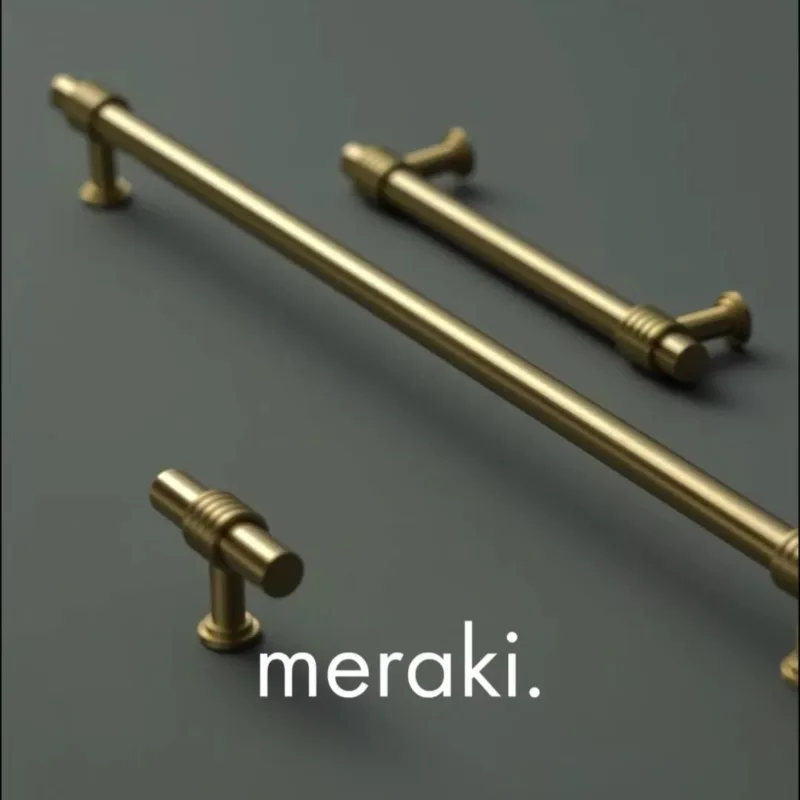 Barra en T GROVE de latón macizo