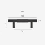 Poignées moletées en laiton HART