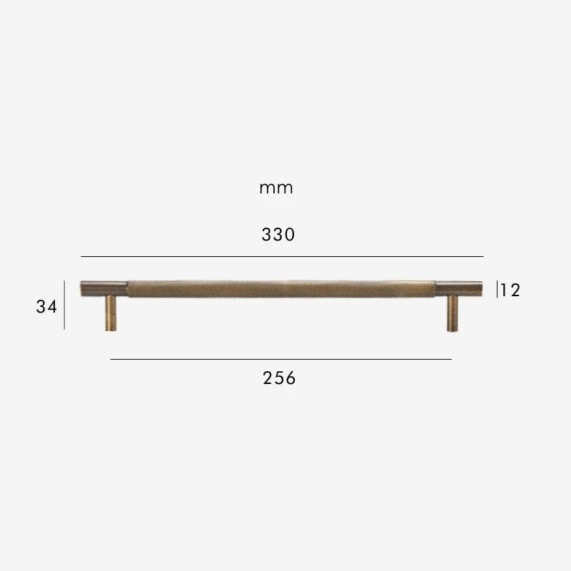 Poignées moletées en laiton HART