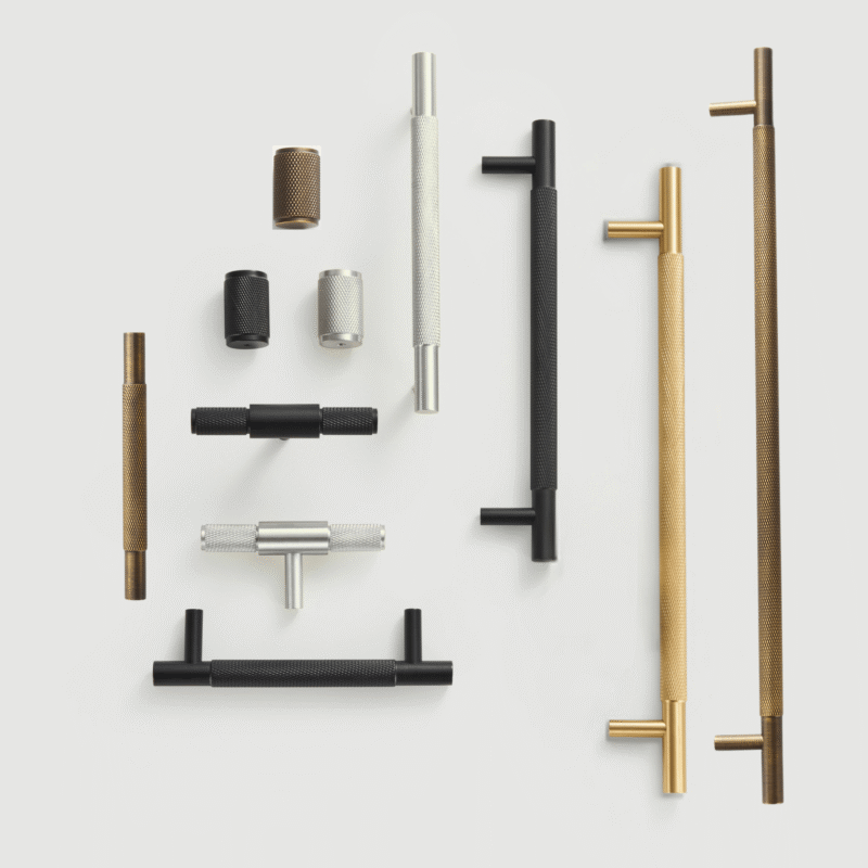 Poignées moletées en laiton HART