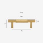 Poignées moletées en laiton HART