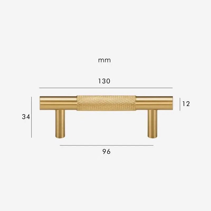 Poignées moletées en laiton HART