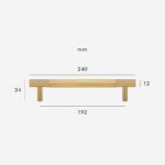 Poignées moletées en laiton HART