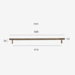 Poignées moletées en laiton HART