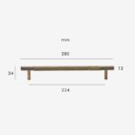 Poignées moletées en laiton HART