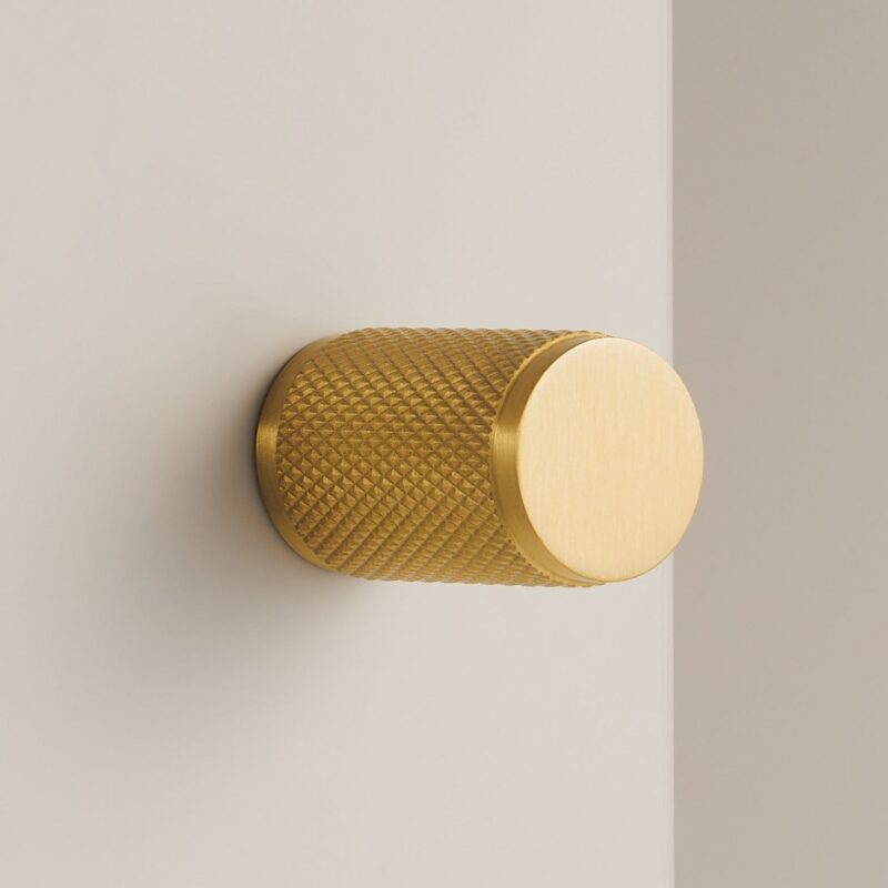 Manopola zigrinata in ottone HART