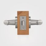 Poignée de porte à levier en laiton massif HART