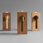 Poignée de porte à levier en laiton massif HART