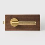 Poignée de porte à levier en laiton massif HART