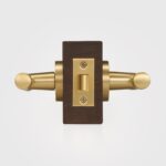 Poignée de porte à levier en laiton massif HART