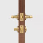 Poignée de porte à levier en laiton massif HART