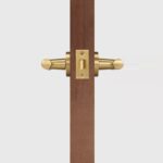 Poignée de porte à levier en laiton massif HART