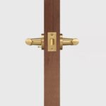 Poignée de porte à levier en laiton massif HART