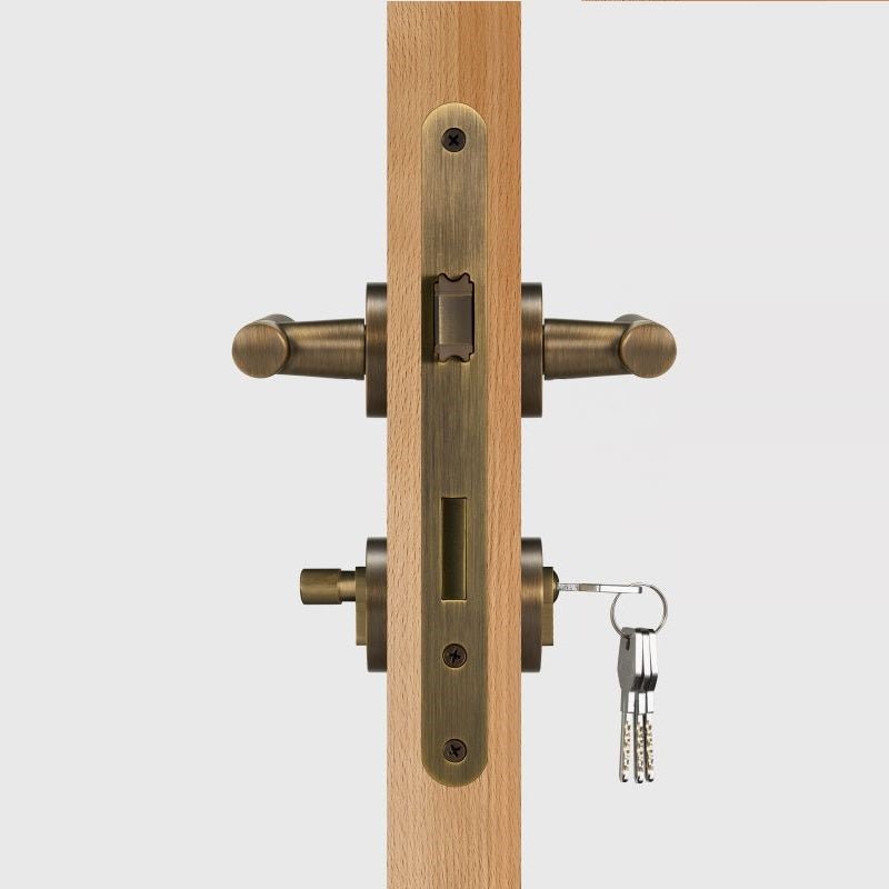 Poignée de porte à levier en laiton massif HART