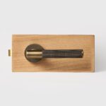 Poignée de porte à levier en laiton massif HART